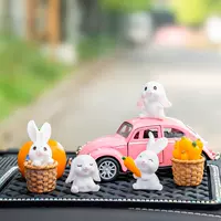 Четыре маленьких кроличьей коробки для коробки тыквы тыква порошок ретро автомобильная цепь без скольжения квадрат