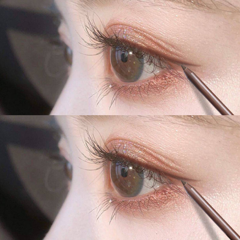 Small Red Book Recommended Eyeline Glue Pen Waterproof Brown Pencil Type Hard Head Inner Eyeline Pen Not Fainting New Hand Beginners