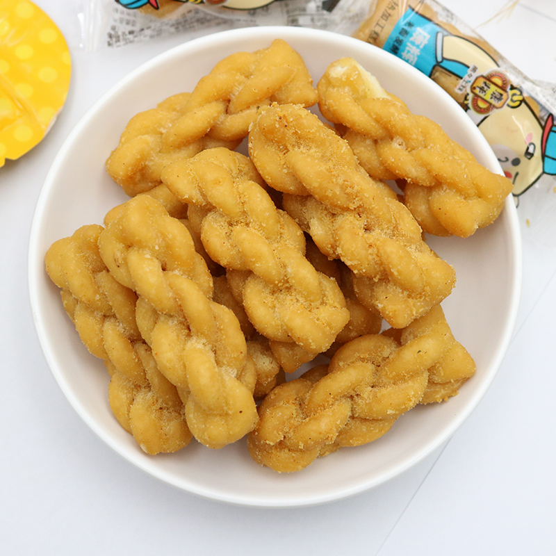 康辉小麻花零食热加工酥脆麻花单独小袋办公休闲糕点小吃108g*3袋