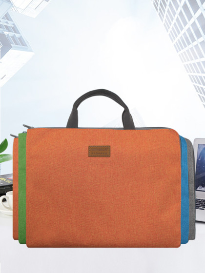 手提文件袋拉链帆布防水补习袋韩国小清新A4公文包女手提韩版文件包男商务办公资料袋学生用试卷收纳手提袋