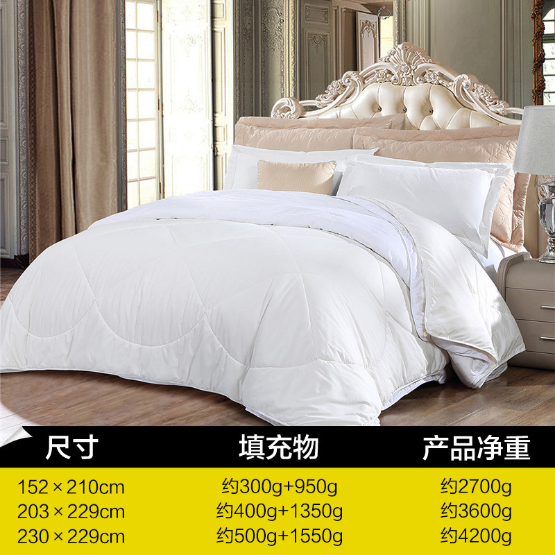 Fu Anna Australian wool quilt winter quilt air conditioner mother and son spring and autumn quilt core two-in-one silk quilt mother quilt