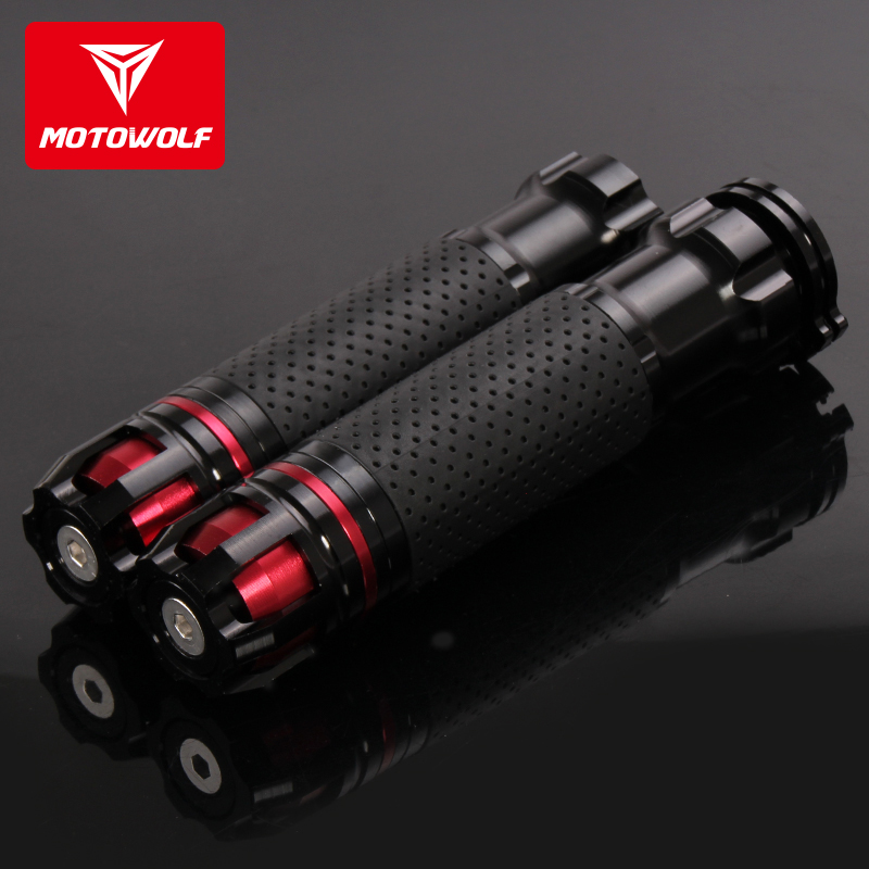 Motorcycle throttle handle modified non-slip mountain leaf handle Pedal ghost fire turn handle Rubber sleeve Aluminum alloy