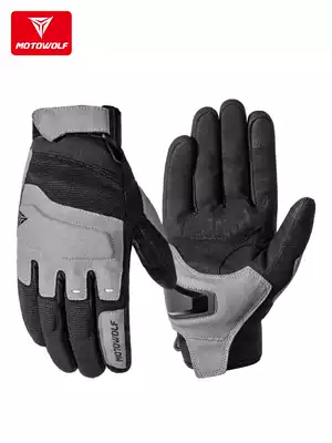 Autumn and winter locomotive anti-fall breathable gloves, Four Seasons off-road riding equipment racing machine car rider all finger men and women