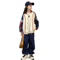 Girls autumn clothing suit 2024 new fashionable 12-year-old girl junior high school student spring and autumn sportswear 15