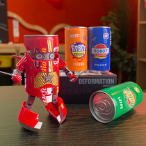 Net Red Deformation Alliance Soda Warriors to Fight Superman to Fight Superman Drink Maker Boy Toy Gift