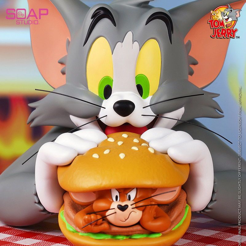 soapstudio cat and mouse animation genuine licensed hamburger half-breasted tide play handmade gifts