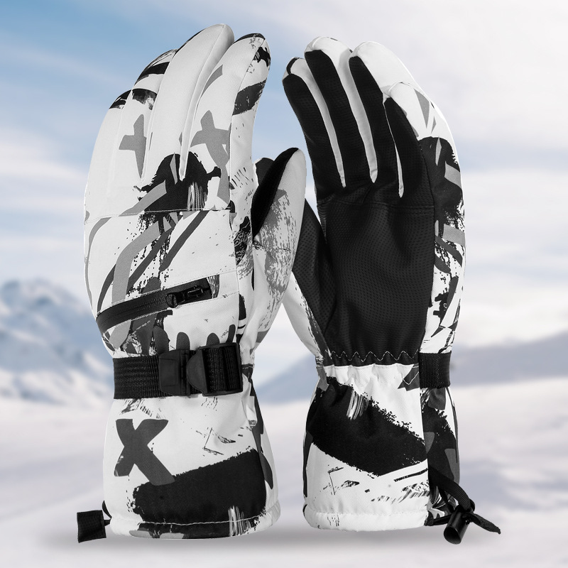 Merchant Ski Winter Gloves for men and women Winter thickened Warm Waterproof Outdoor Riding TOUCH SCREEN PLUS SUEDE