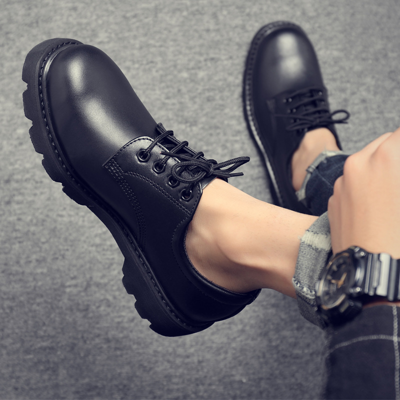 Labor shoes male genuine leather anti-smashing anti-piercing work shoes work shoes and steel bag head lightweight and comfortable and secure winter