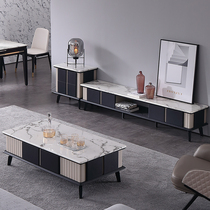 Shu Chun Italian minimalist marble coffee table TV cabinet combination Nordic style modern simple coffee table furniture