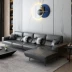 She Jiwu Ý tối giản sofa da tối giản tầng 1 hiện đại góc tối giản căn hộ nhỏ phòng khách kết hợp đồ nội thất đôi - Bộ đồ nội thất
