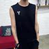 trang web chính thức Paanta Hàn Quốc phiên bản của bông shoulderless T-shirt rắn màu tấm ánh sáng tăng din nam đổ mồ hôi vest rộng 