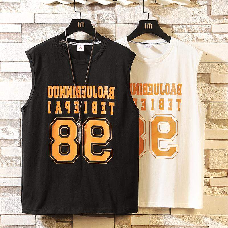 trang web chính thức Paanta Hàn Quốc phiên bản của phiên bản Hàn Quốc của xu hướng tay T-shirt của nam giới thể thao mùa hè bóng rổ đang lớn tay triều vest