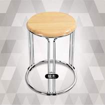 Shangpin Yi furniture color round stool dining chair black round nail art small stool chair wooden high