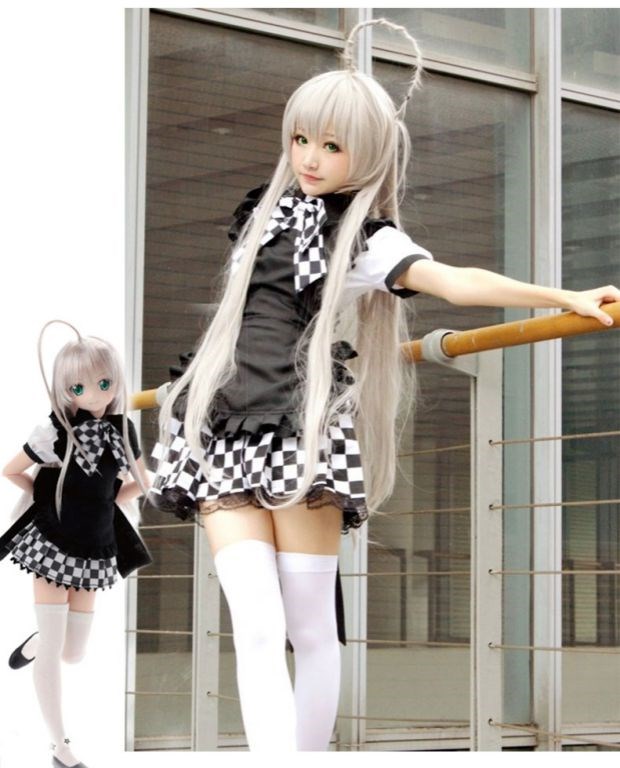 Anime tàng hình! Naiyako buôn chuyện Nayako cosplay giày cao gót màu đen giày nữ - Cosplay senya miku