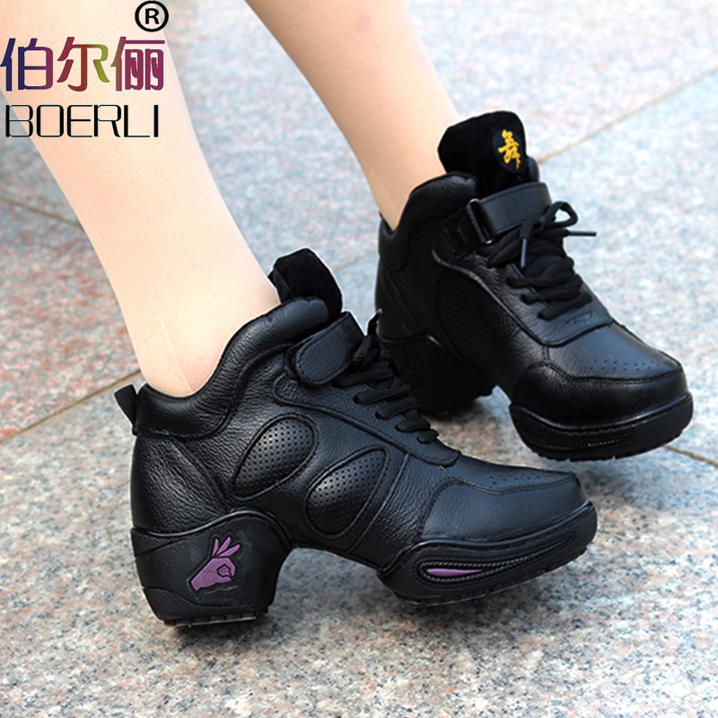 Burleigh dance shoes women's square modern dance shoes spring and autumn breathable jazz dance shoes soft sole dance shoes female sailor dance