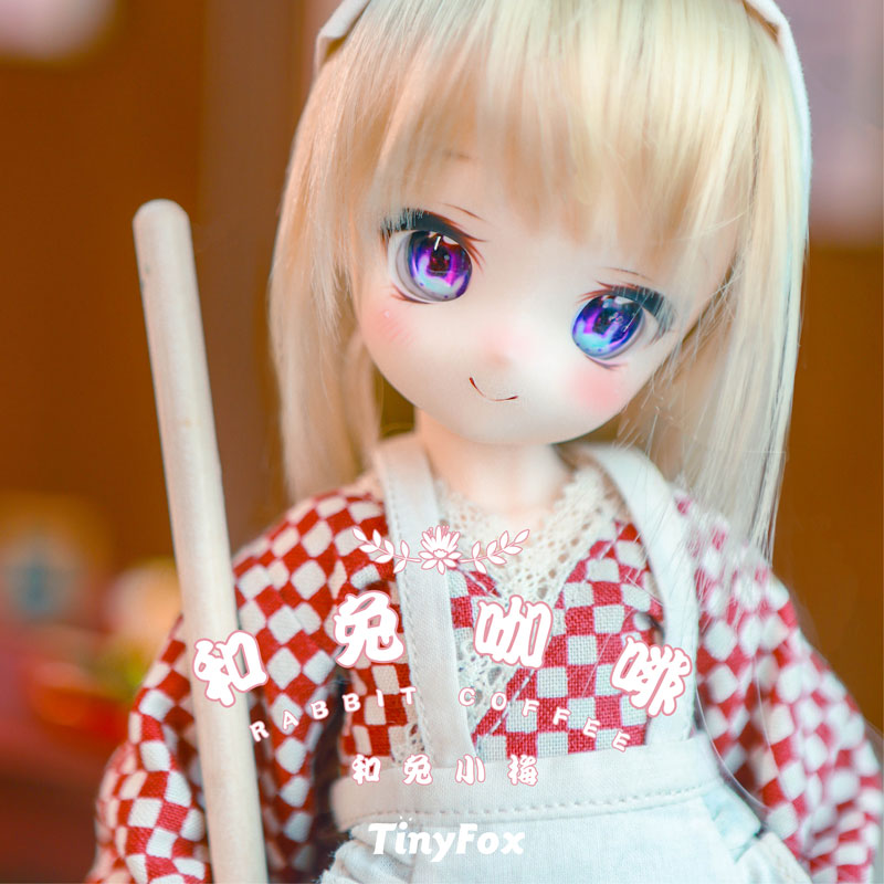 (Big set off warehouse)TinyFox and rabbit coffee Plum mechanical joint 6-point two-dimensional doll doll
