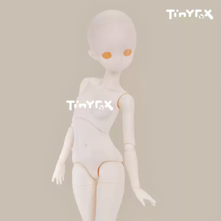TinyFox四分裸機械關節娃娃BJD1/4比例素體造型手組羊角螺母配件-Taobao