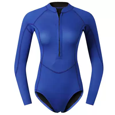 SCUBATREK2mm wet suit one-piece swimsuit surfing snorkeling deep diving sunscreen warm jellyfish suit Biji