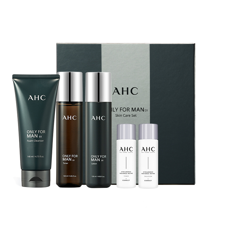 【双11抢先购】AHC 男士专用水乳洁套装清洁补水官方旗舰店正品