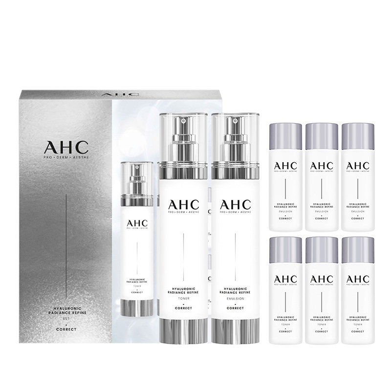 AHC小神仙水乳套装补水保湿焕亮玻尿酸化妆护肤女官方旗舰店正品