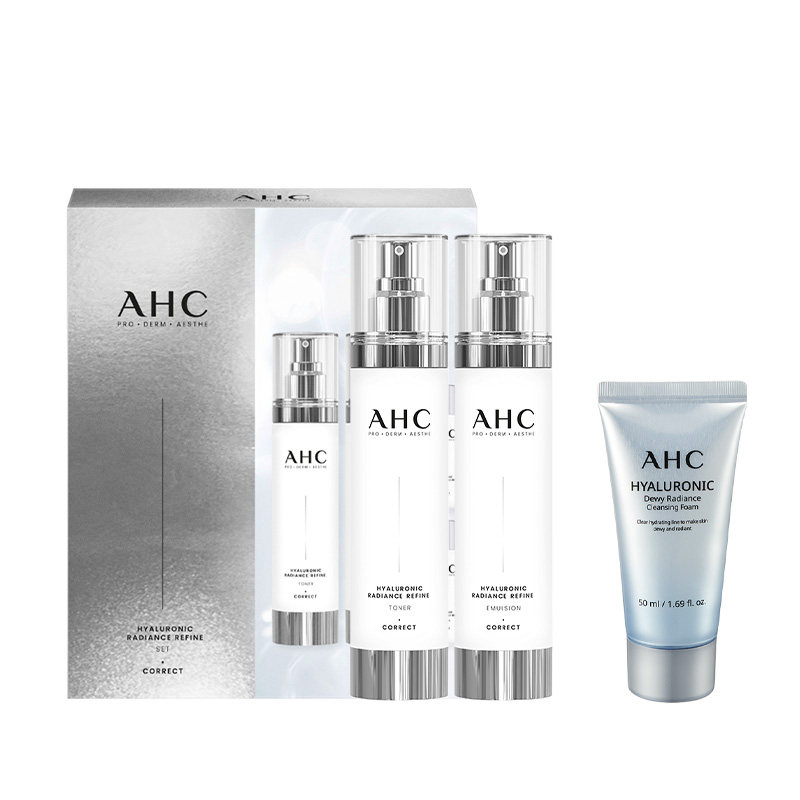 AHC 小神仙玻尿酸水乳套装补水保湿护肤化妆女男官方旗舰店正品