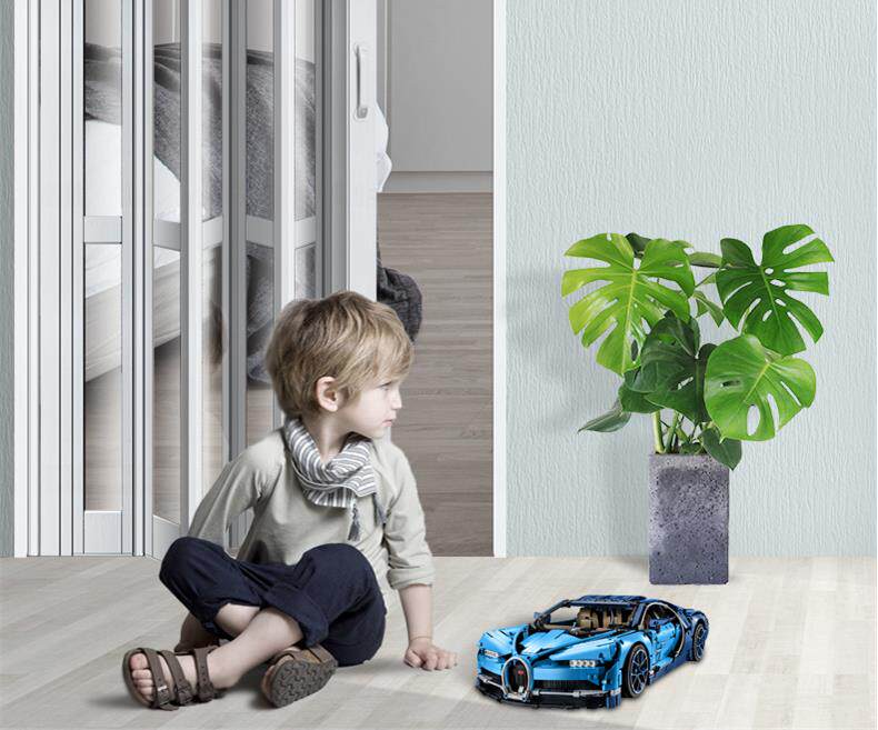 厨房门单开门伸缩门百叶门pvc折叠推拉门卫生间通燃气煤气隐形门详情10