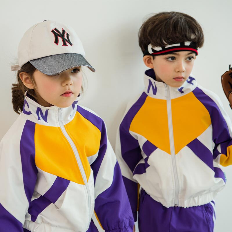Kindergarten garden uniform spring autumn winter suit purple teacher sports primary school uniform three-piece children's class uniform jacket