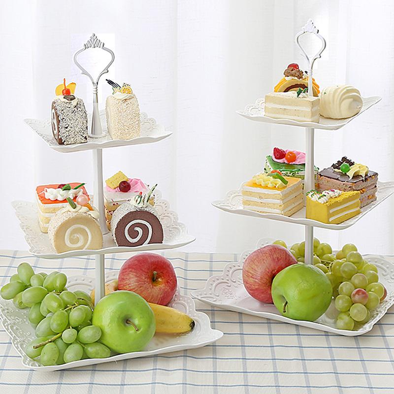 上菜托盘多层果盘干果盘子塑料托盘生日婚庆三层蛋糕架多层甜品台在类目 餐饮具, 餐具, 果盆/果盘/果篮中 - 来自Buy2taobao.com提供专业的淘宝代购服务