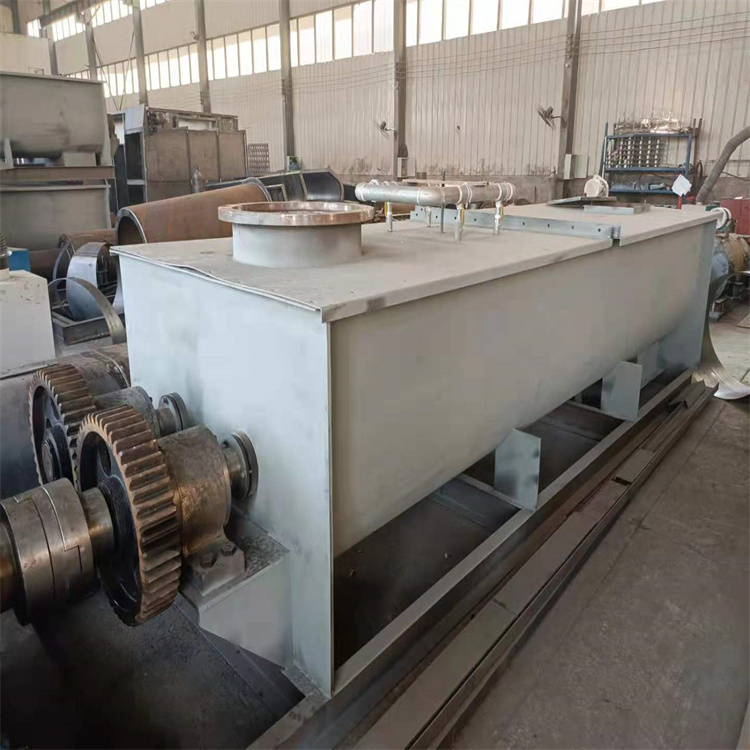 Double-Axis Dust Humidification Mixer Fly Ash Dust Removal Ash Spray Water Discharge Spiral Conveyor Mixing Humidification Mixer