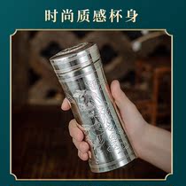 Yunnan Dali Lijiang same type pure silver cup 999 silver cup horse to success light luxury Silver Cup