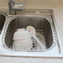 Lit rack household kitchen sink shelf pool stainless steel bowl chopsticks dish sink drain basket washing basin
