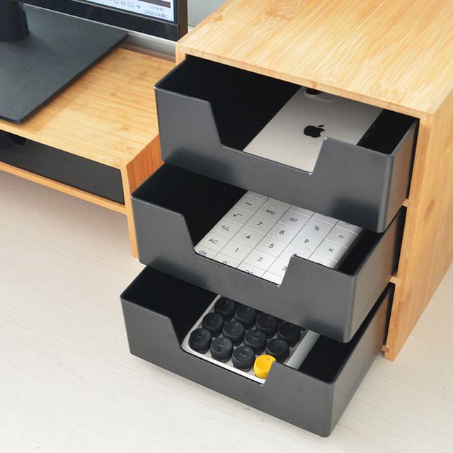Zhubaijia Nanzhu multi-layer storage box student dormitory office jewelry stationery drawer desktop organization
