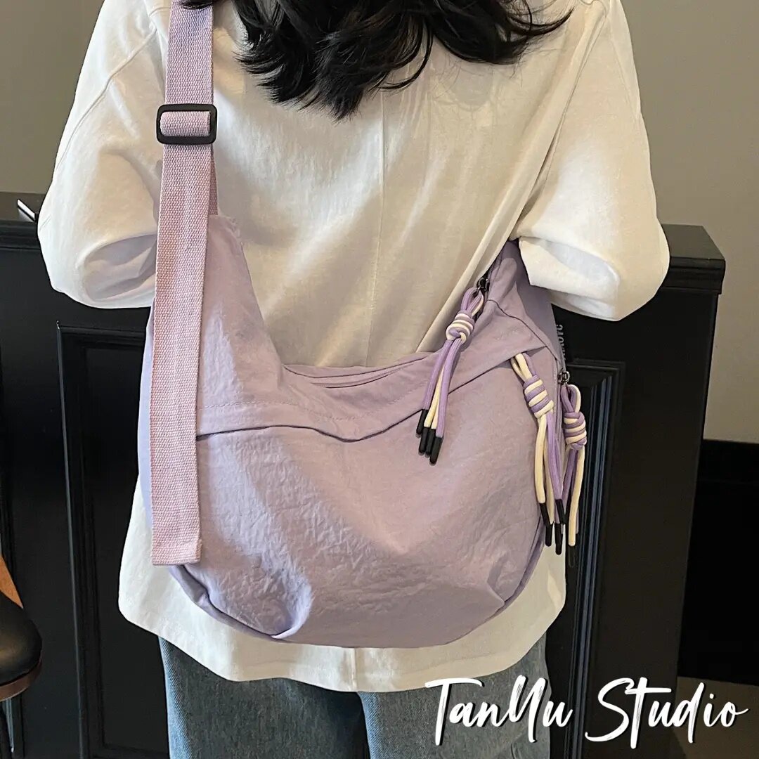 Tanyu Nylon Dumpling Bag Large Capacity Lightweight Crossbody