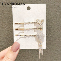 South Korea temperament girl love hairclip ins red word clip liu hai jia edge clamp issuing side broken hairclip sub-