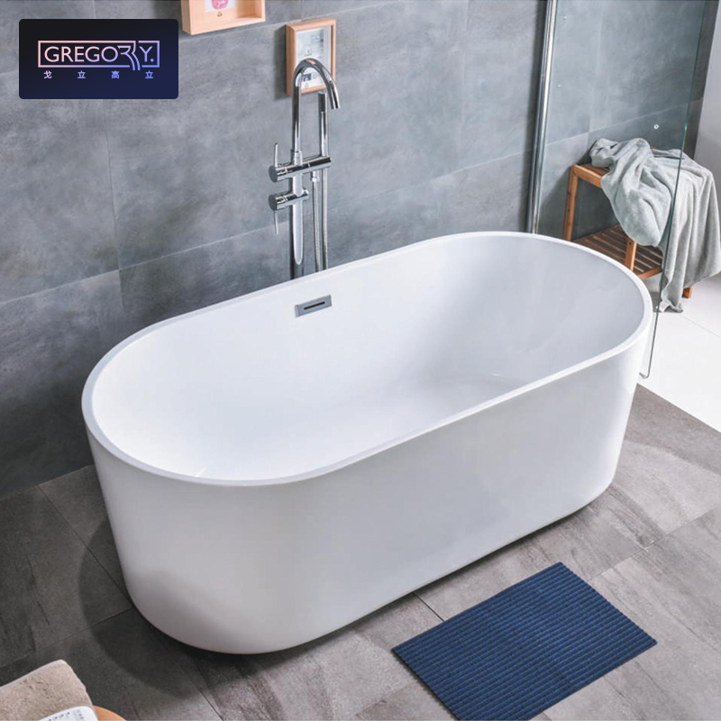 Acrylic bathtub Insulation one-piece massage bubble bath Japanese-style sitting bubble acrylic bathtub