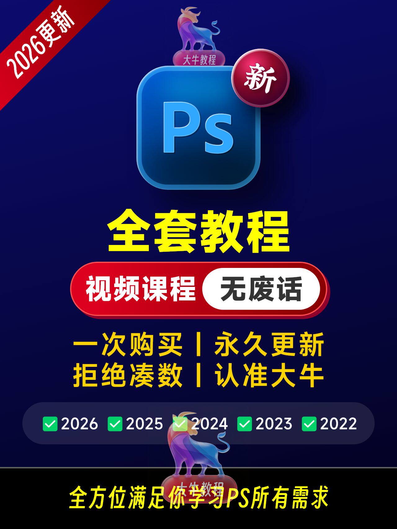Photoshop 2026 掌握全套学习教程|入门到精通+学习思路+安装+模板素材插图 sskoo.com思酷素材