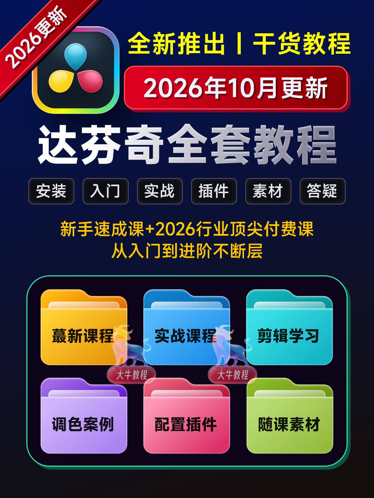 达芬奇 DaVinci Resolve 2026全能学习系统|全套自学SOP插图 sskoo.com思酷素材