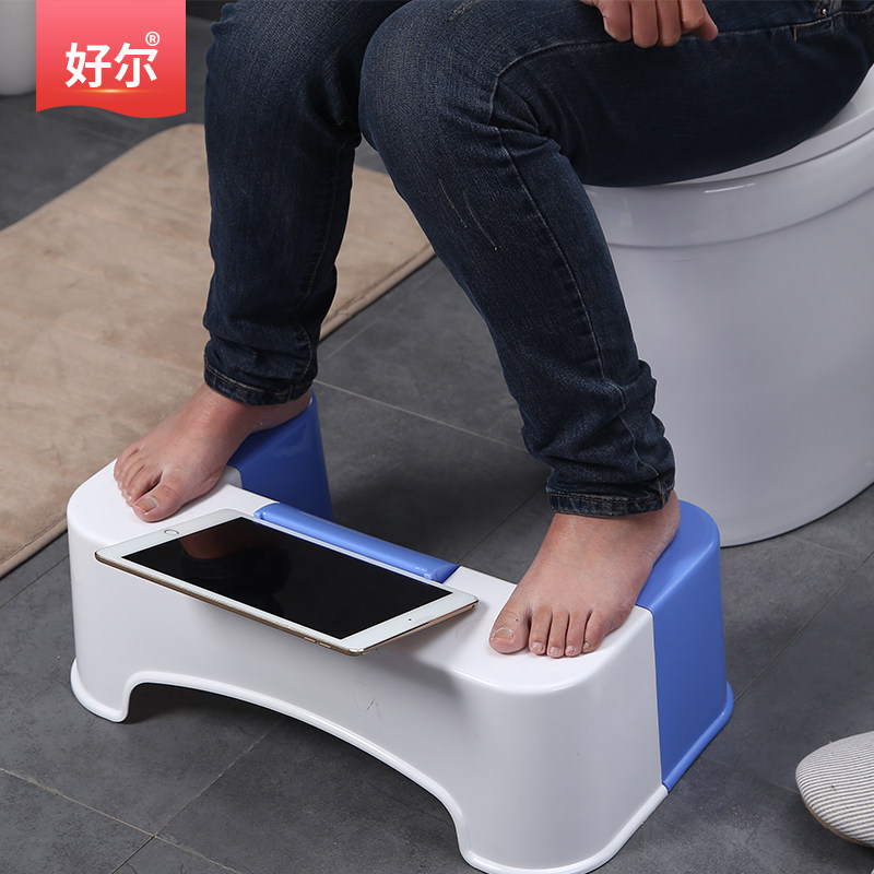 Good Toilet Stool Multifunction Cushion Foot Chair Pregnant Women Toilet Squatting children Squatting Pit Den Adults Plastic Pedaling Stools
