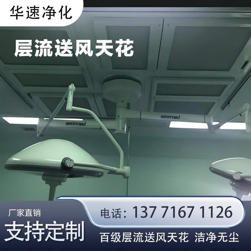 Surgical Operating Room Laminar Flow Purification Clean Room Laminar Flow Ceiling Thousand-Level and Ten Thousand-Level Air Supply High-Efficiency Filter Purification Room Design