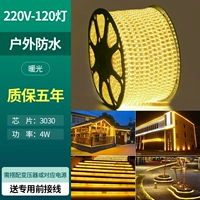 100 метров [220 В, супер яркий, 120 ламп, теплый свет] 10 разъемов в комплекте