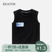 DUOTH DU CỦA BOYS tay VEST HÈ MỎNG thở TRẺ EM AIR quần áo 1-6 TUỔI TRẺ EM TOP.