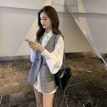 SANDRO VENETA FASHION SUIT WOMEN 2021 SPRING SUMMER NEW FOREIGN AIR WEIGHT REDUCTION SHIRT HORSE CHIA TWO SETS TIDE