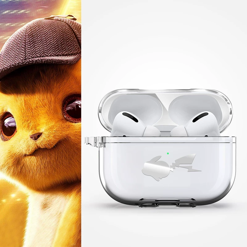 Суперзащита чехол для AirPods AirPodSpro чехол для Apple наушников чехол AirPods2 беспроводной Bluetooth iPhone третий - поколение Pikachu iPods корпус креатив Tide мужской Airpod3 коробка второй чехол Pro