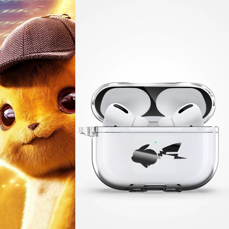 Суперзащита чехол для AirPods AirPodSpro чехол для Apple наушников чехол AirPods2 беспроводной Bluetooth iPhone третий - поколение Pikachu iPods корпус креатив Tide мужской Airpod3 коробка второй чехол Pro