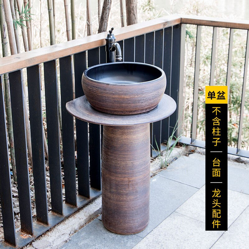 Sail Nsha (FANENSHA) Patio Washbasin Outdoor Independent Washbasin Columns Style Bathrooms Small Columns