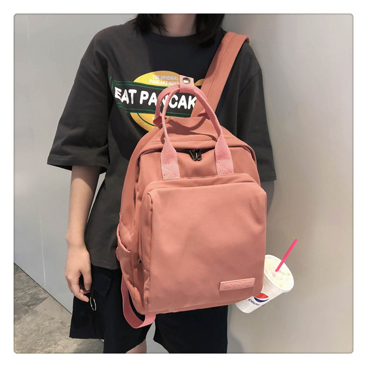 Ins bag nữ trung học Phiên bản Hàn Quốc của học sinh trung học cơ sở ba lô máy tính đại học 2019 mới ba lô thời trang - Ba lô balo nhỏ gọn cho nữ
