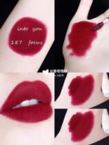 187 Focus INTO YOU Lip Glazed Lip Lip Lip Mass Moisture Version Velvet Raspberry Red