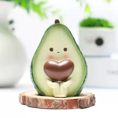 Cute fruit jewelry lychee avocado car accessories car girl desktop creative personality desk