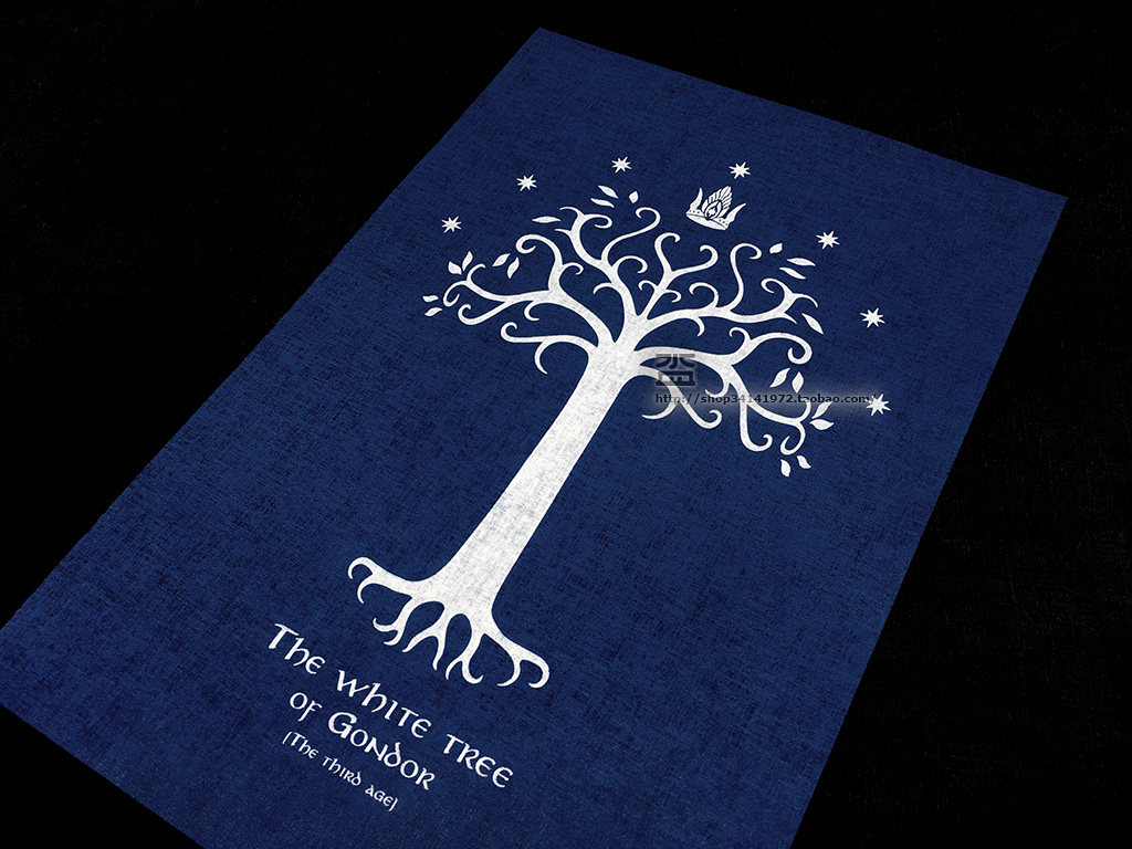 Lord of the Rings Gondor Gondor White Tree (Third Age) Royal Logo Poster Decorative Painting