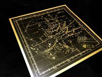 Libra Scorpio 12 constellations ins wind celestial body map gold foil poster decorative painting